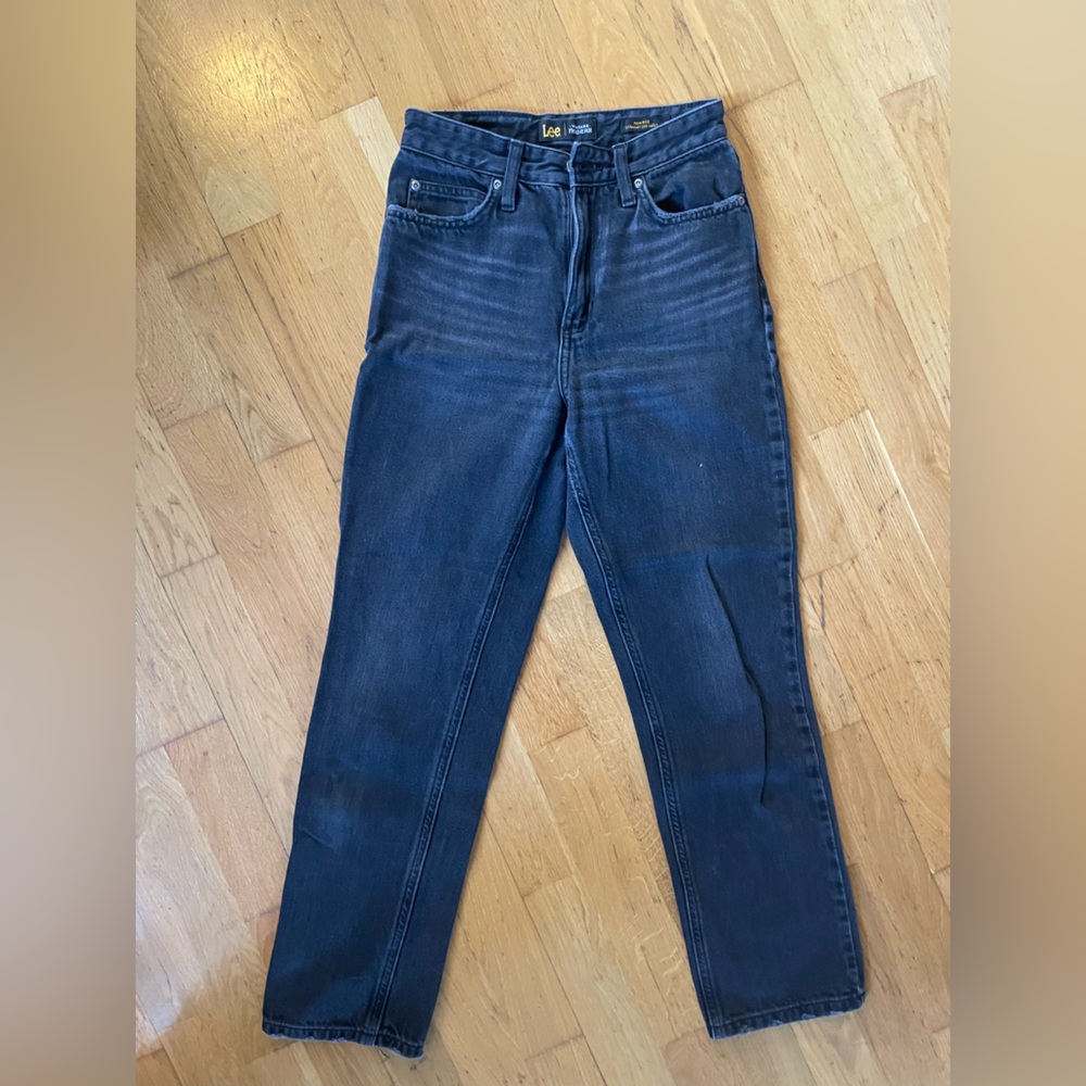 Lee high rise straight leg jeans